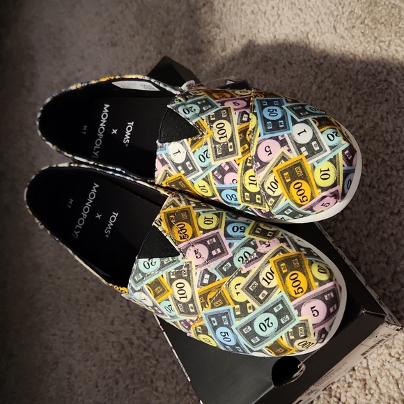 Toms x Monopoly Mens 7/womens 8.5 - Picture 4 of 8